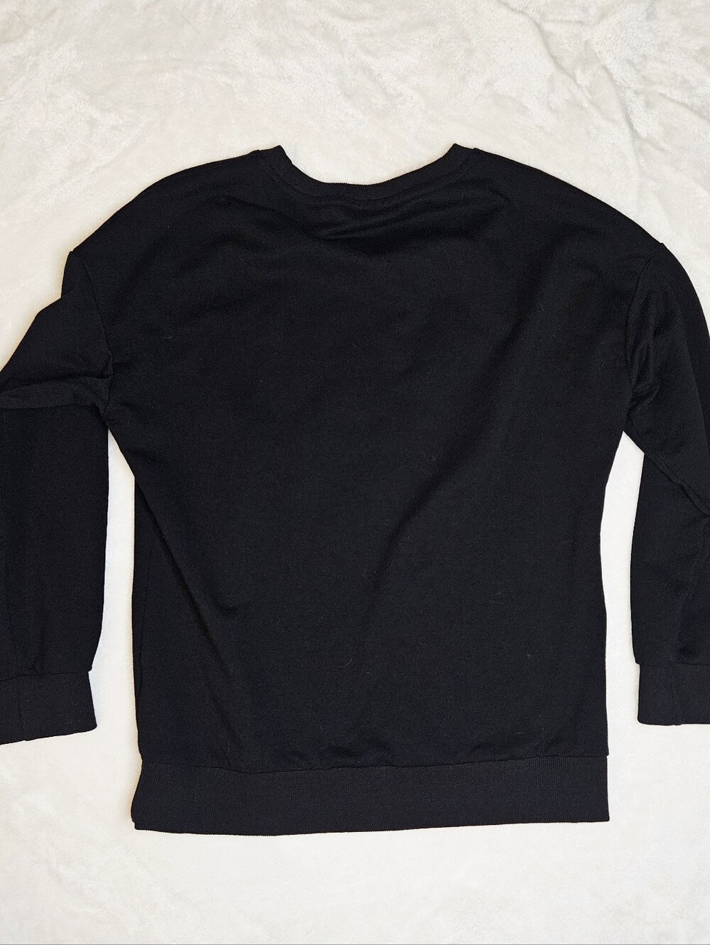 "Boo-Jee" Halloween Ghost Crewneck Sweatshirt Black Medium EUC - Picture 3 of 6